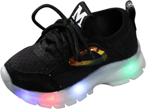 Sport Breathable Luminous Mesh Run Shoes Boys Girls Children Baby Led Baby Shoes Toddler House Slippers