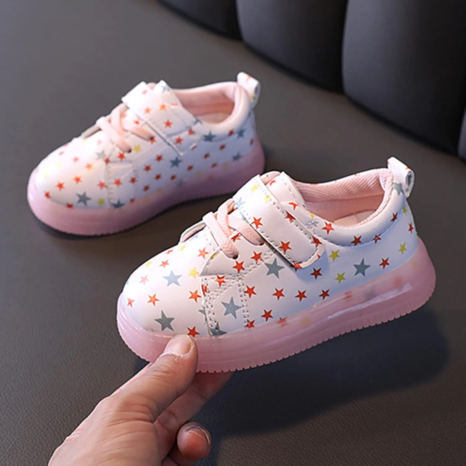 Sport Kids Girls Led Luminous Baby Children Light Shoes Baby Shoes