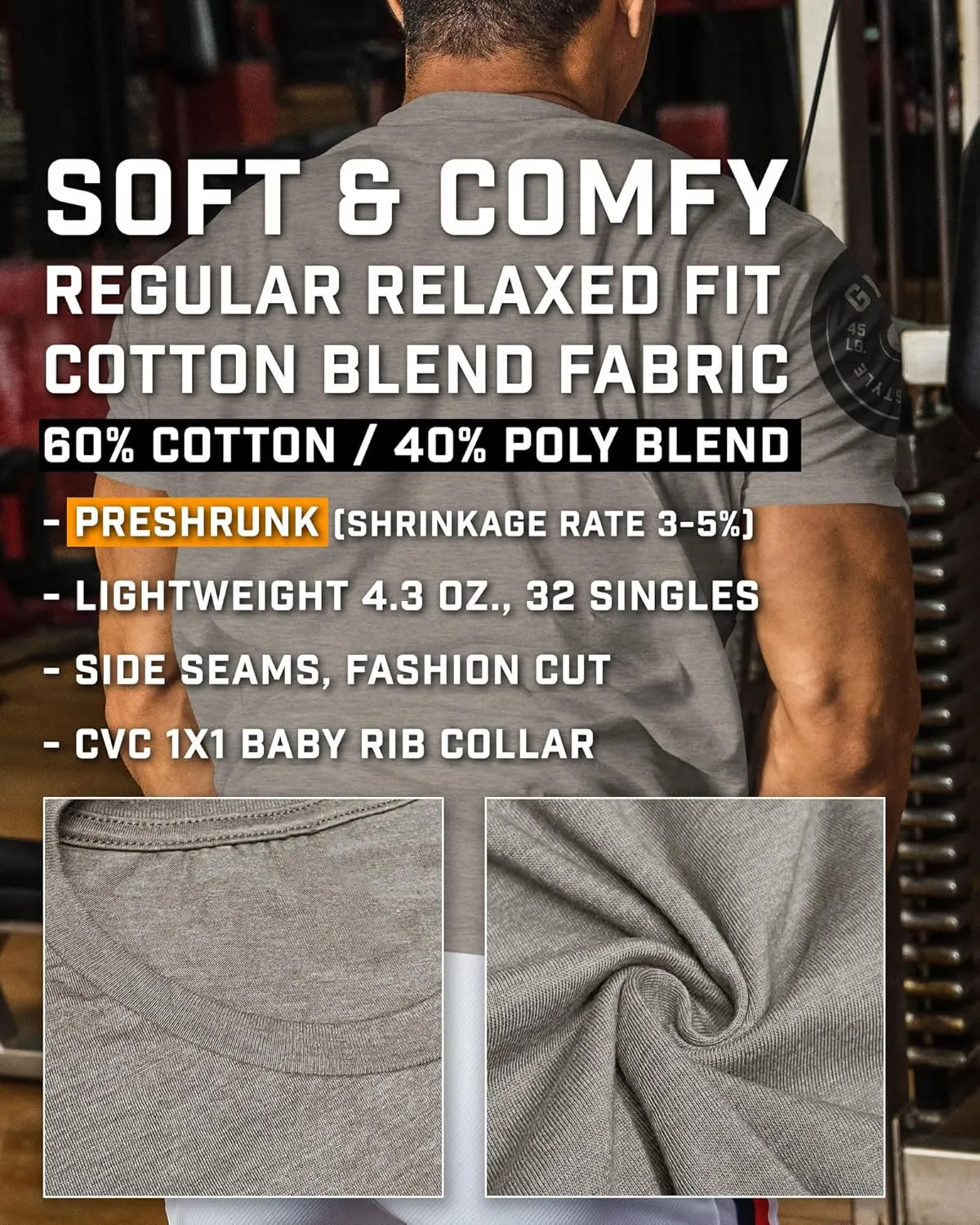 Squat Bench Deadlift Repeat Workout Shirts for Men Weight Plate Gym T-Shirt