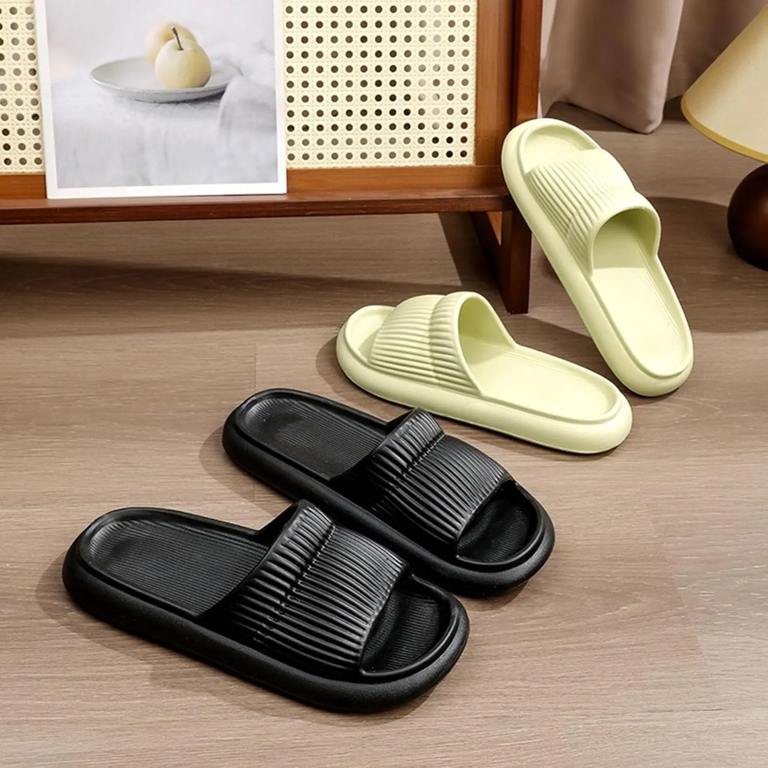 Summer Slipper for Men and Women Indoor Plus Size Slides Bathroom Sandals Report Home Sandals Slippers