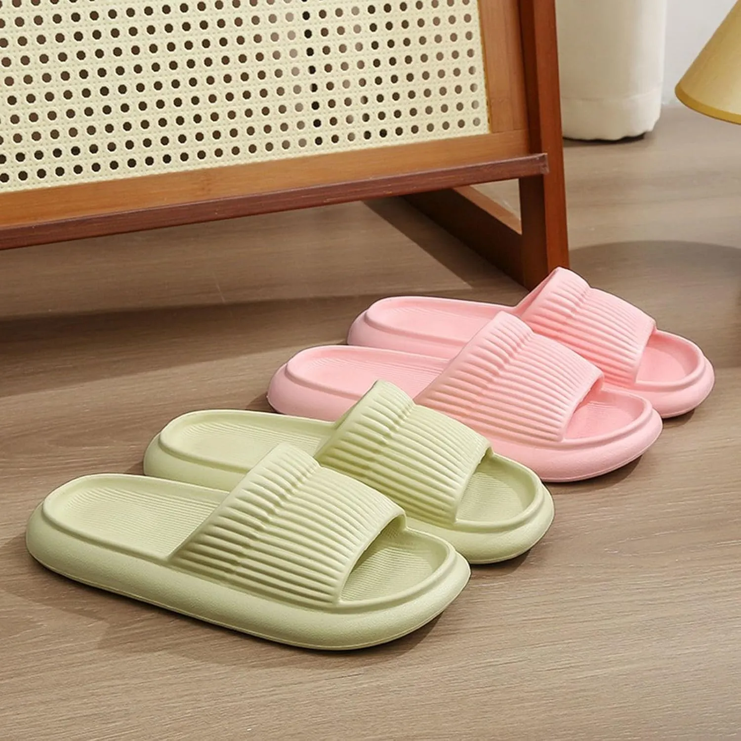 Summer Slipper for Men and Women Indoor Plus Size Slides Bathroom Sandals Report Home Sandals Slippers