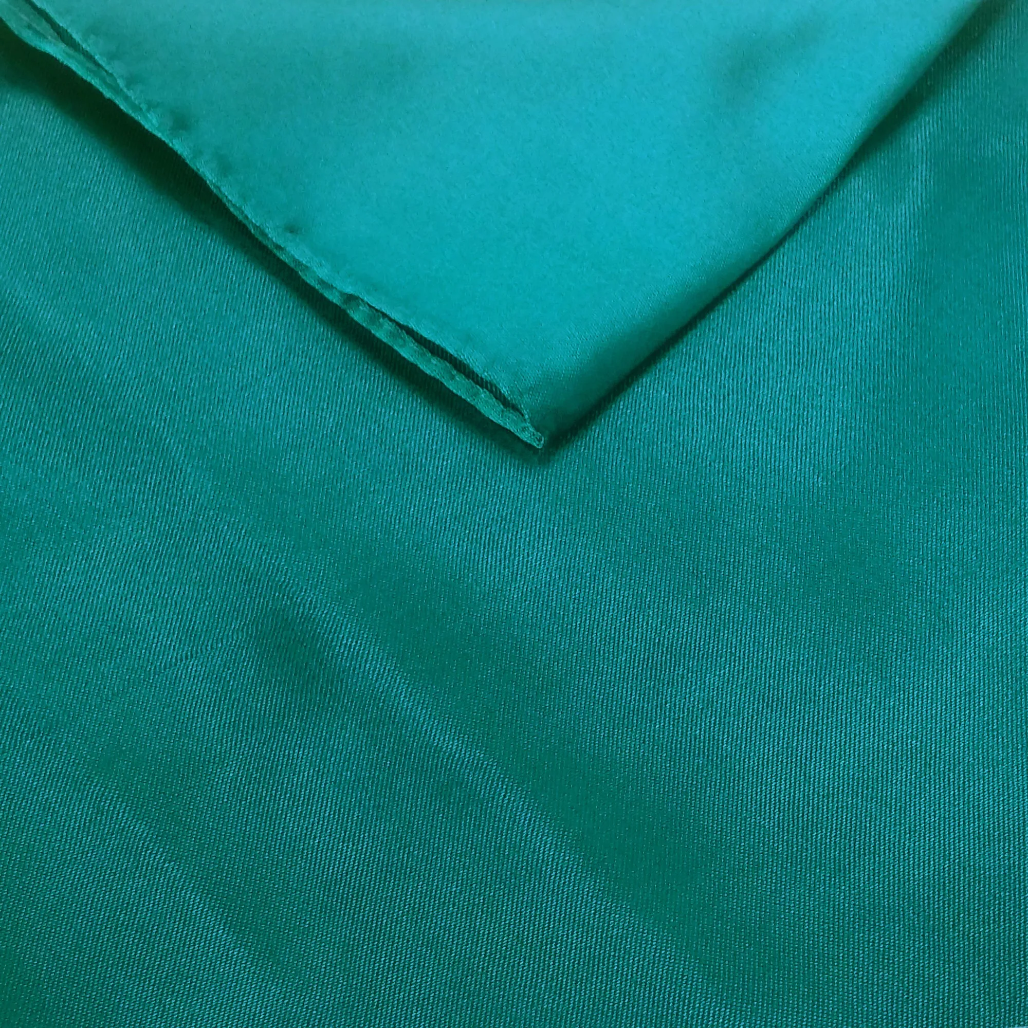 Teal Satin Table Runner