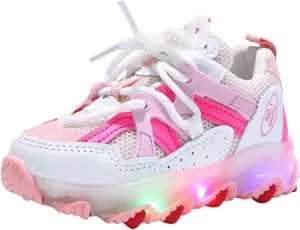 Toddler Baby Sports Shoes Boys Girls Led Light Sneakers Breathable Running Sports Soft Soled Luminous Shoes
