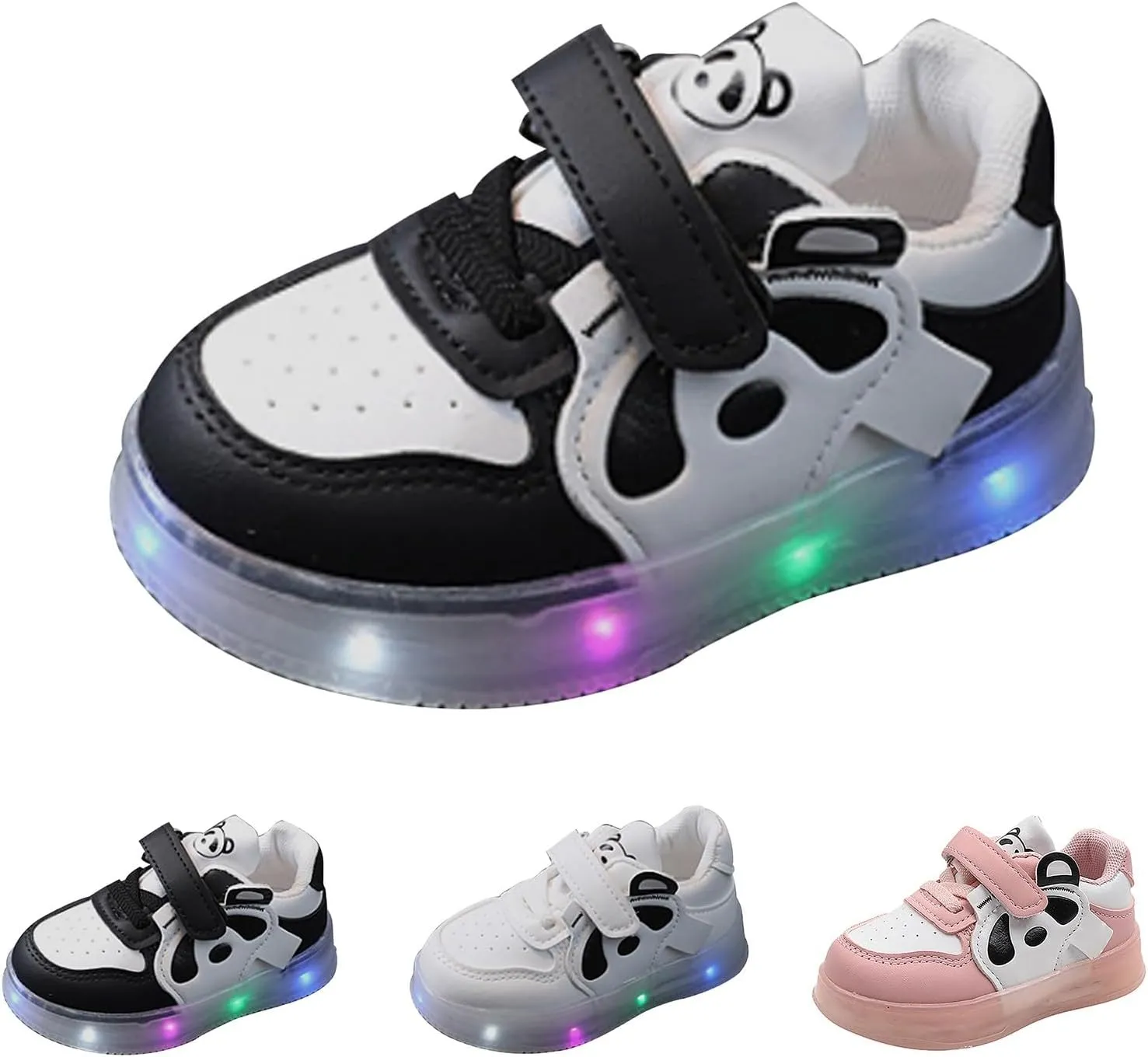 Toddler Boys Girls Led Light Up Shoes Kids Luminous Flashing Tennis Sport Sneakers Lightweight Breathable Shoes