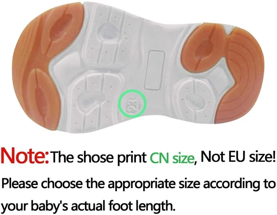 Toddler Dress Shoes Girls Toddler Kids Summer Girls Sandals Sport Shoes LED Baby Boys Luminous Baby (Black, 18-24Months)