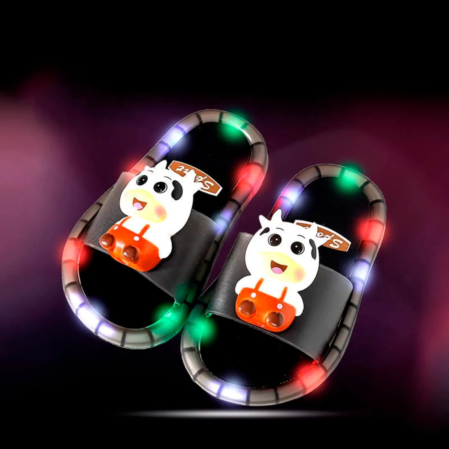 Toddler Girls Boys Light Up Slippers 2025 Stylish Cute Cartoon Animal Luminous Sandals for Girls Casual Slippers