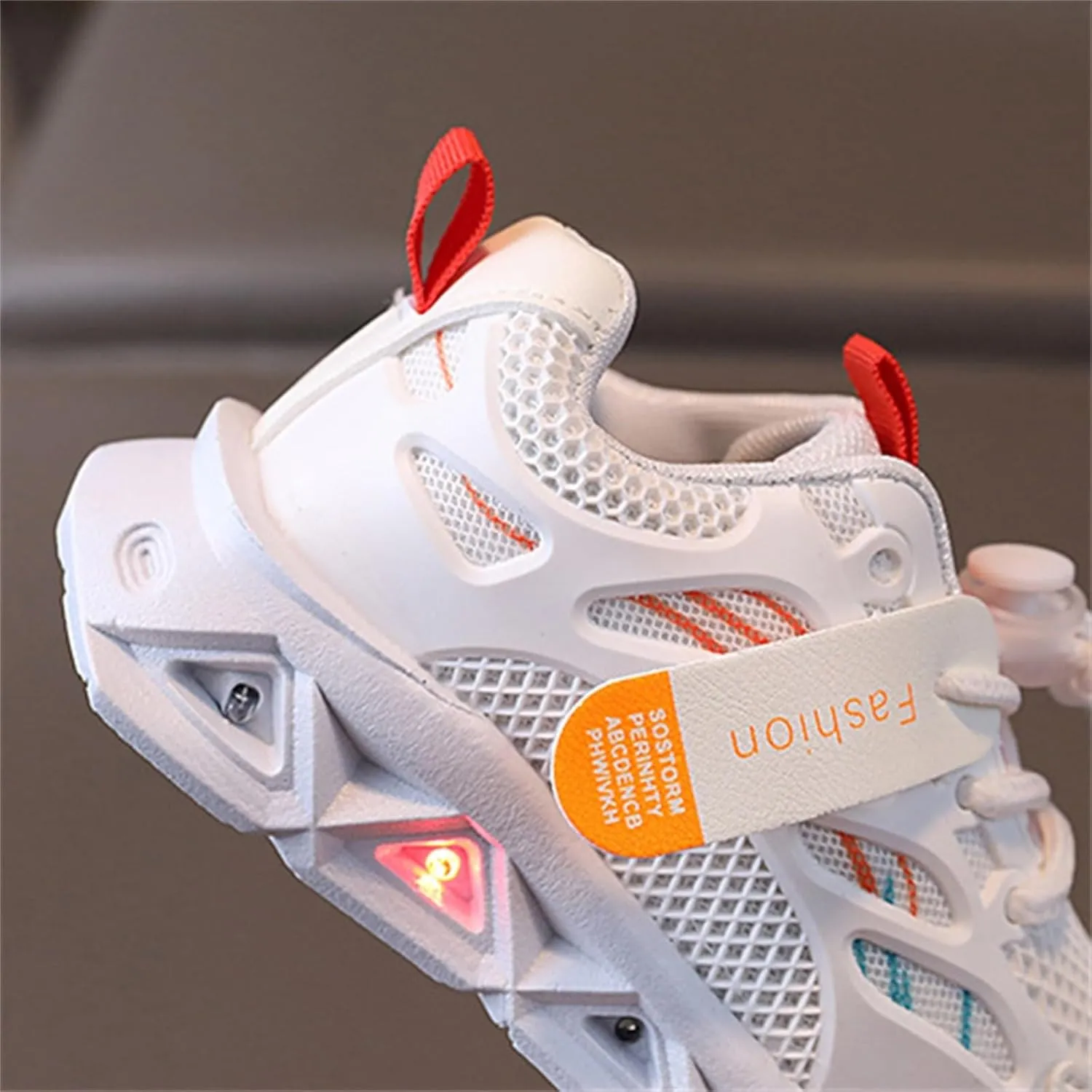 Toddler LED Light Sneakers Boys Girls Adjustable Strap Luminous Running Shoes Mesh Breathable Slip Baby Walking Shoes