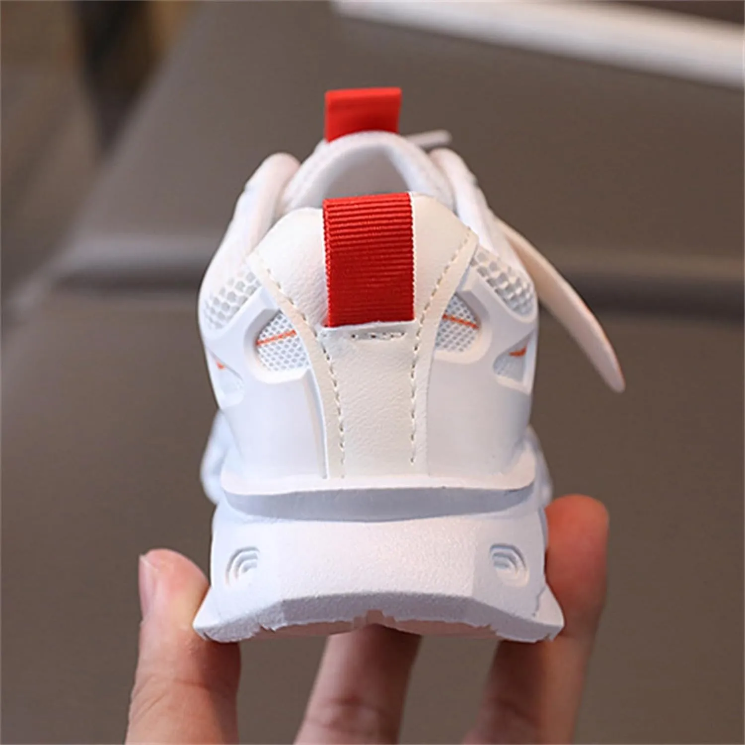 Toddler LED Light Sneakers Boys Girls Adjustable Strap Luminous Running Shoes Mesh Breathable Slip Baby Walking Shoes