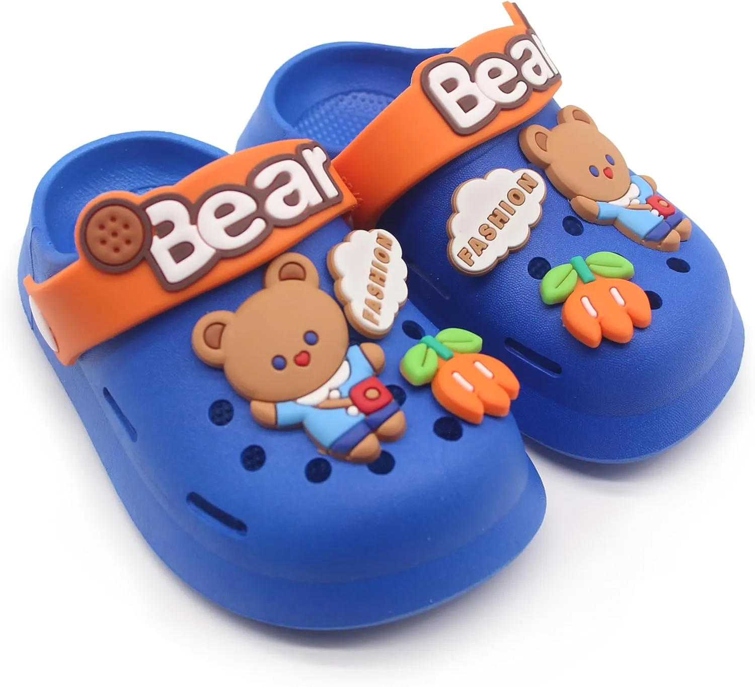 Toddler Shoes Clogs Slide Sandals for 0-8yrs Kids Unisex for Girls and Boys Garden Shoes Cartoon Slides Slip-Resistance Sandals Beach Pool Slippers