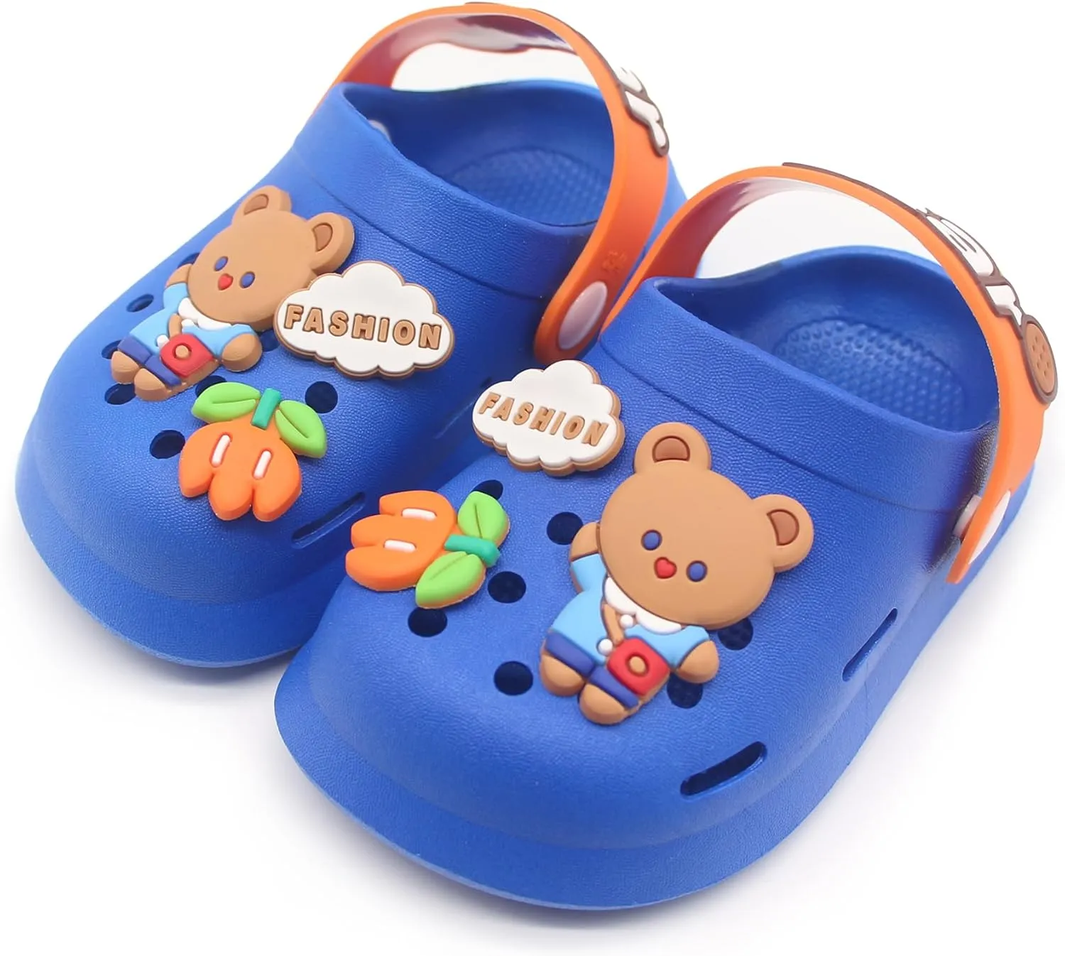 Toddler Shoes Clogs Slide Sandals for 0-8yrs Kids Unisex for Girls and Boys Garden Shoes Cartoon Slides Slip-Resistance Sandals Beach Pool Slippers