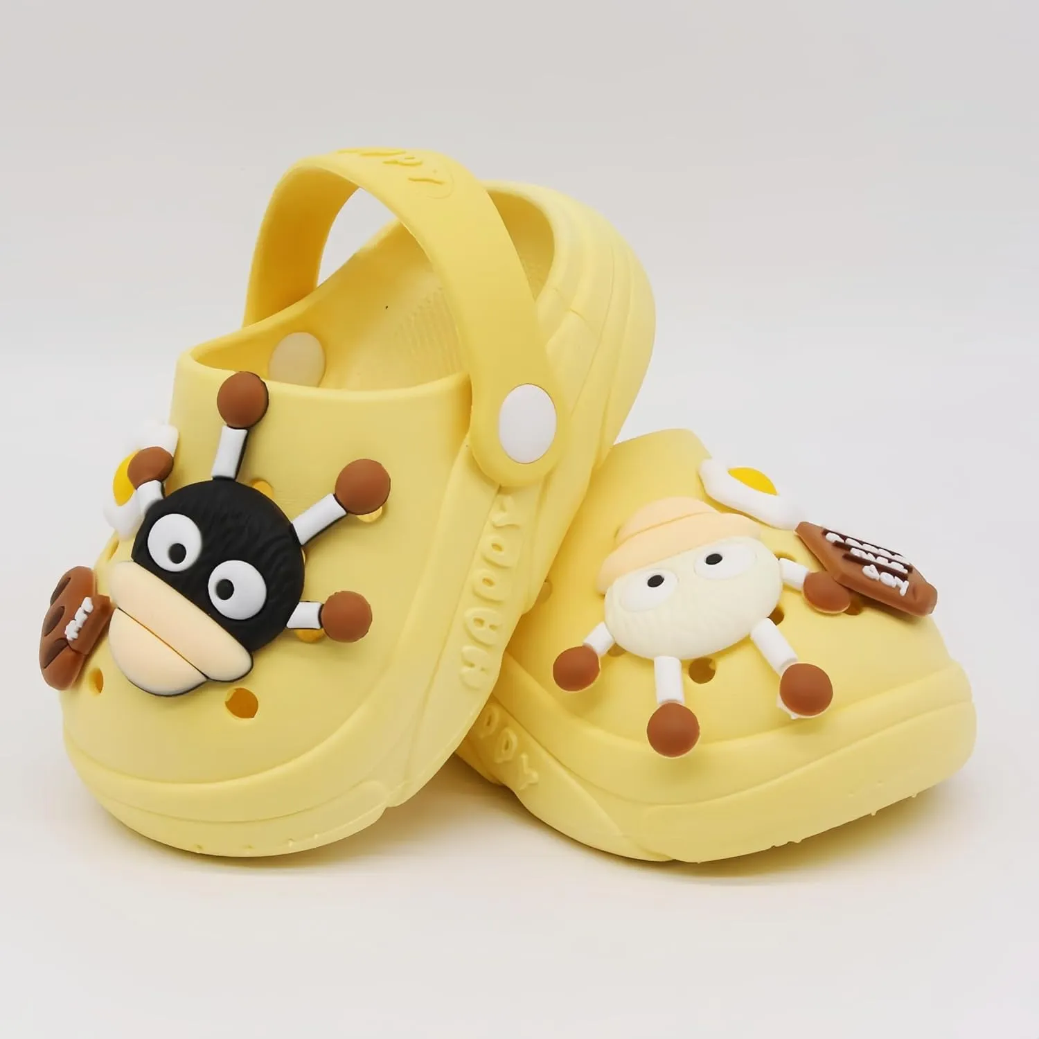 Toddler Shoes Clogs Slide Sandals for 0-8yrs Kids Unisex for Girls and Boys Garden Shoes Cartoon Slides Slip-Resistance Sandals Beach Pool Slippers