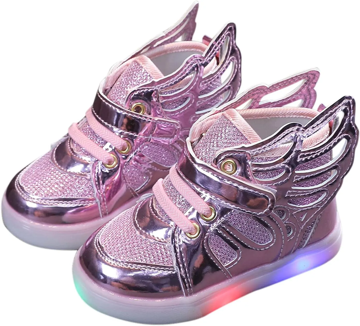 Toddler Sneakers,Kids Baby Boys Girls Bling Led Light Sport Shoes Children Mesh Luminous Sneakers Shoes