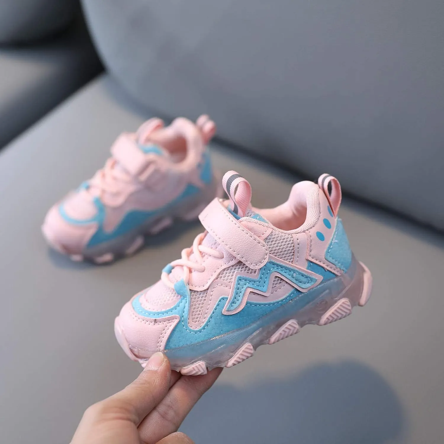 Toddler Sneakers,Kids Baby Boys Girls Bling Led Light Sport Shoes Children Mesh Luminous Sneakers Shoes