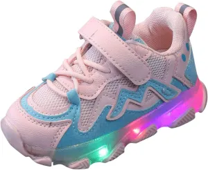 Toddler Sneakers,Kids Baby Boys Girls Bling Led Light Sport Shoes Children Mesh Luminous Sneakers Shoes