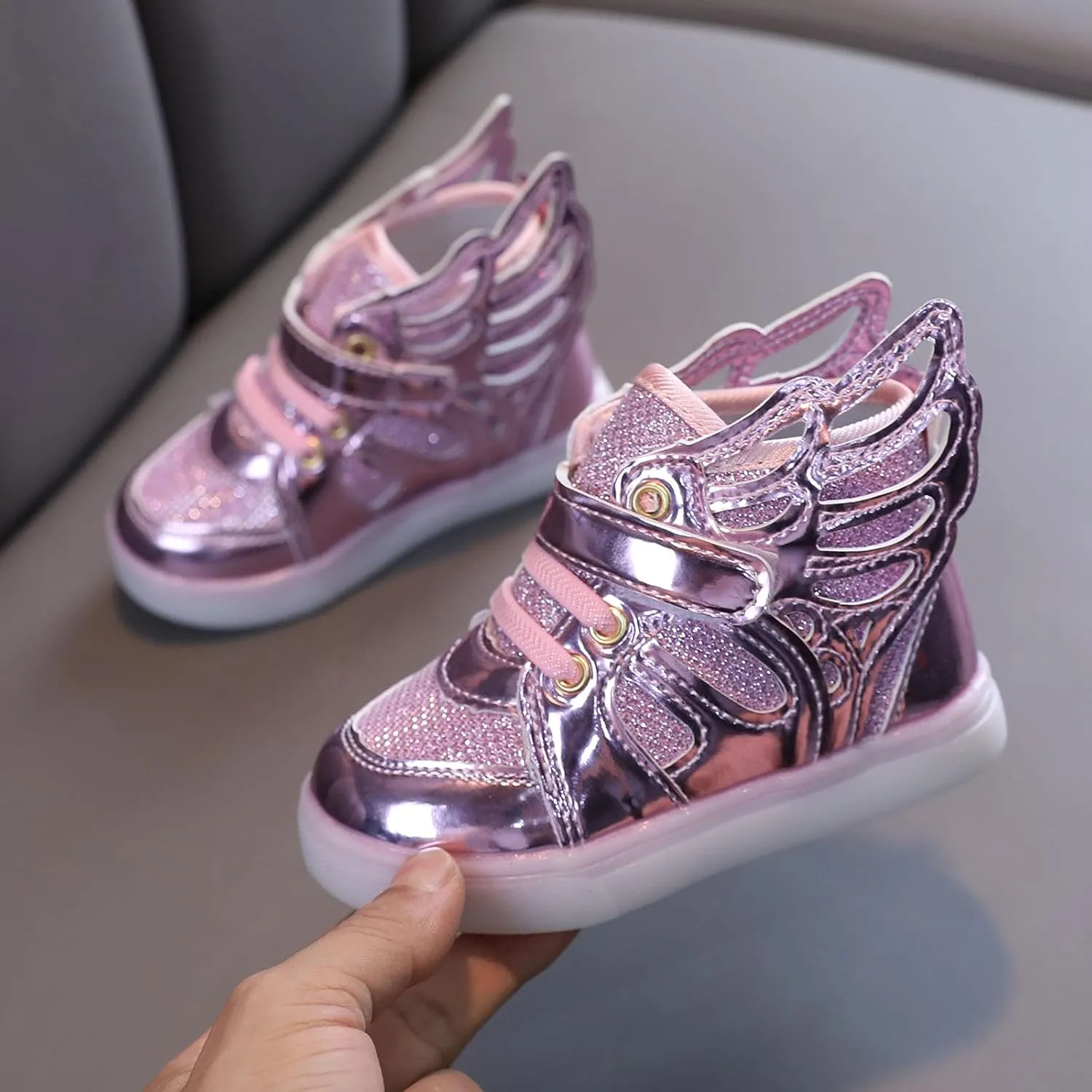 Toddler Sneakers,Kids Baby Boys Girls Bling Led Light Sport Shoes Children Mesh Luminous Sneakers Shoes