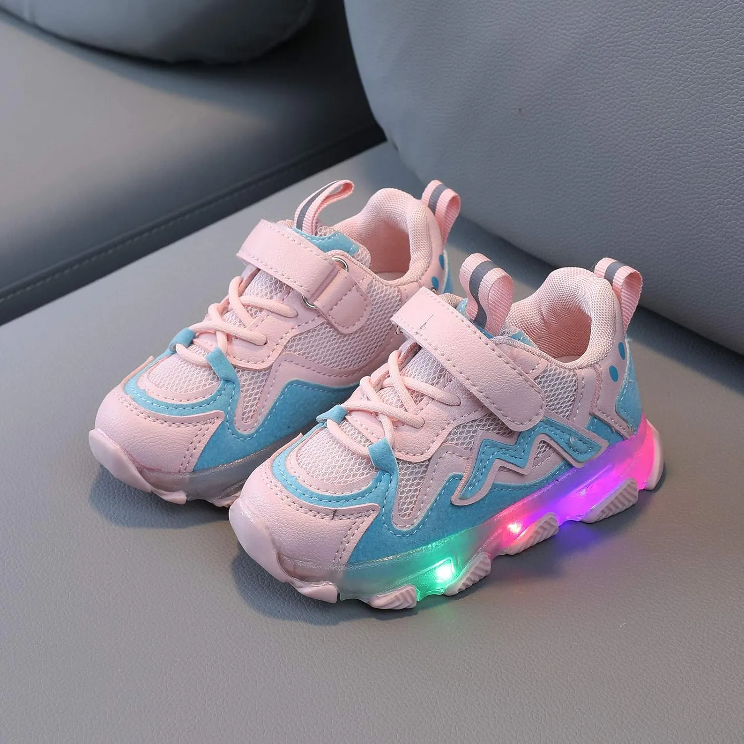 Toddler Sneakers,Kids Baby Boys Girls Bling Led Light Sport Shoes Children Mesh Luminous Sneakers Shoes