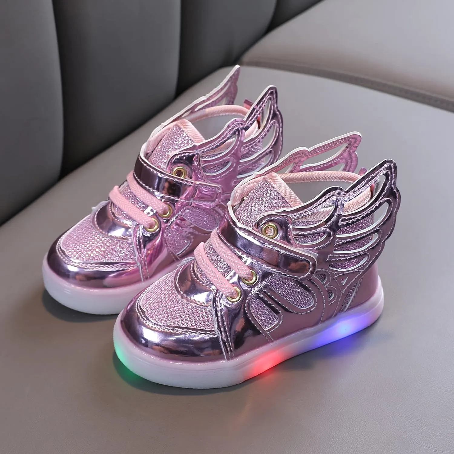 Toddler Sneakers,Kids Baby Boys Girls Bling Led Light Sport Shoes Children Mesh Luminous Sneakers Shoes