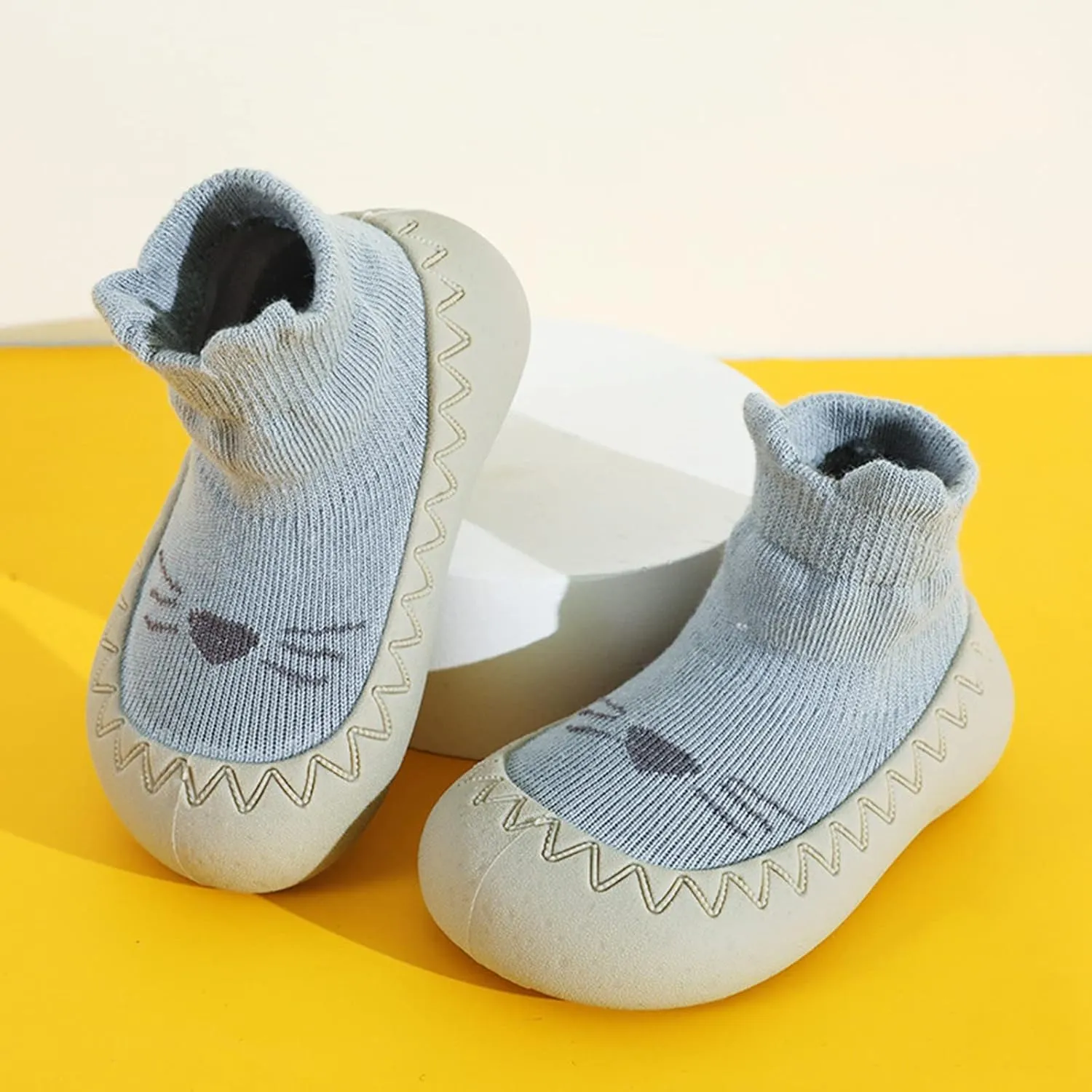 Toddler Sock Shoes Baby Boys Girls Slippers Shoes Non-skid First Walking Shoes Indoor Sneakers for Newborn Infants