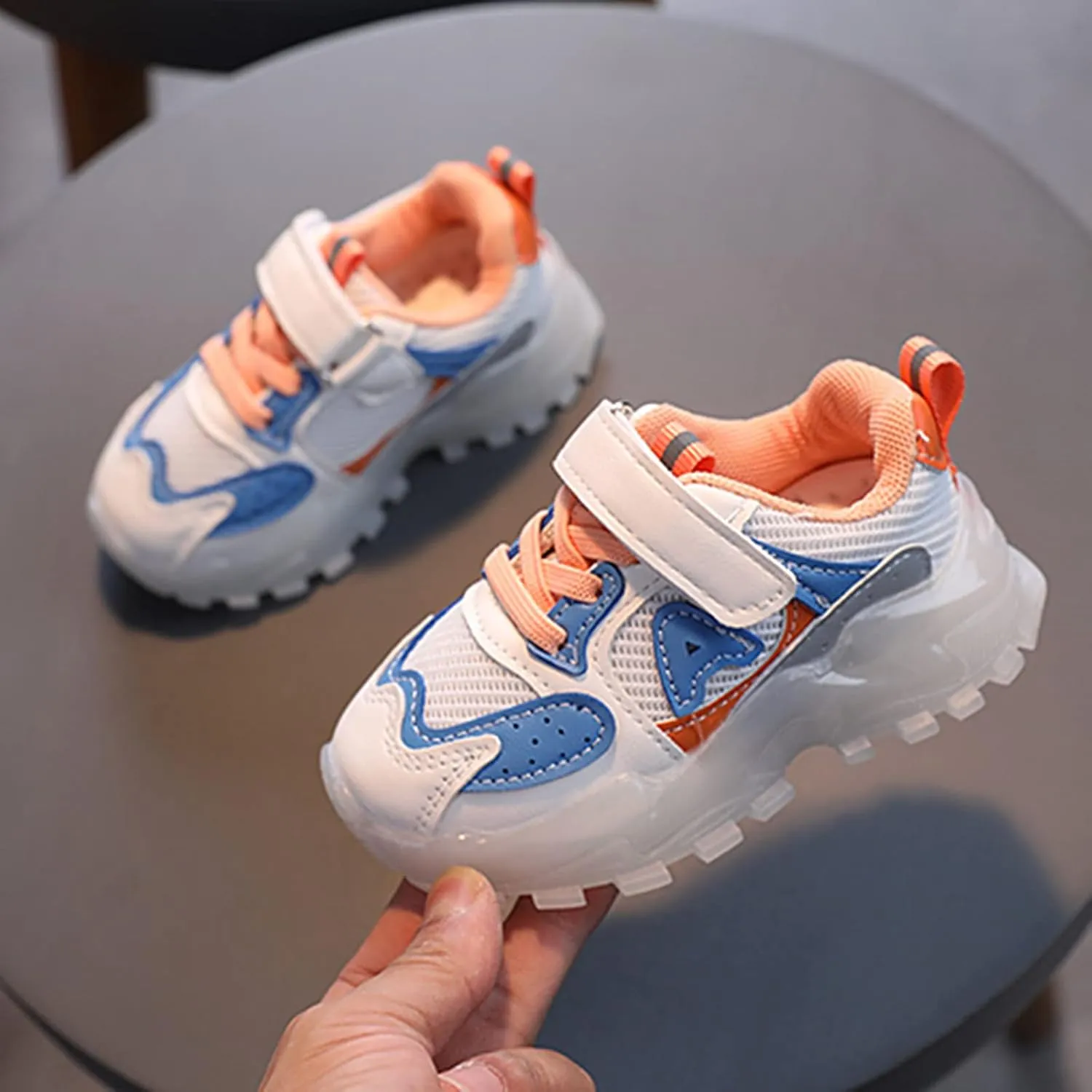 Toddler Summer Fashion Sneakers Kids Baby Girls Boys Sneakers Bling Led Light Luminous Sport Shoes