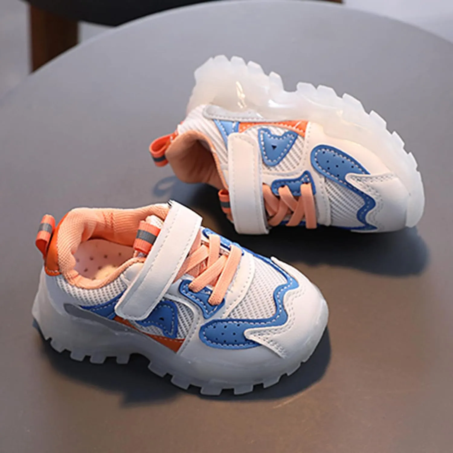 Toddler Summer Fashion Sneakers Kids Baby Girls Boys Sneakers Bling Led Light Luminous Sport Shoes