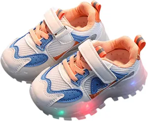 Toddler Summer Fashion Sneakers Kids Baby Girls Boys Sneakers Bling Led Light Luminous Sport Shoes