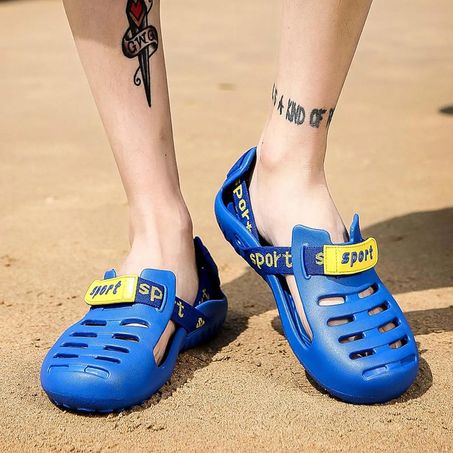 Water shoes men summer fast drying swimming beach water shoes water sports diving hiking sailing travel breathable comfortable asual fashionable anti slipwear-resistant