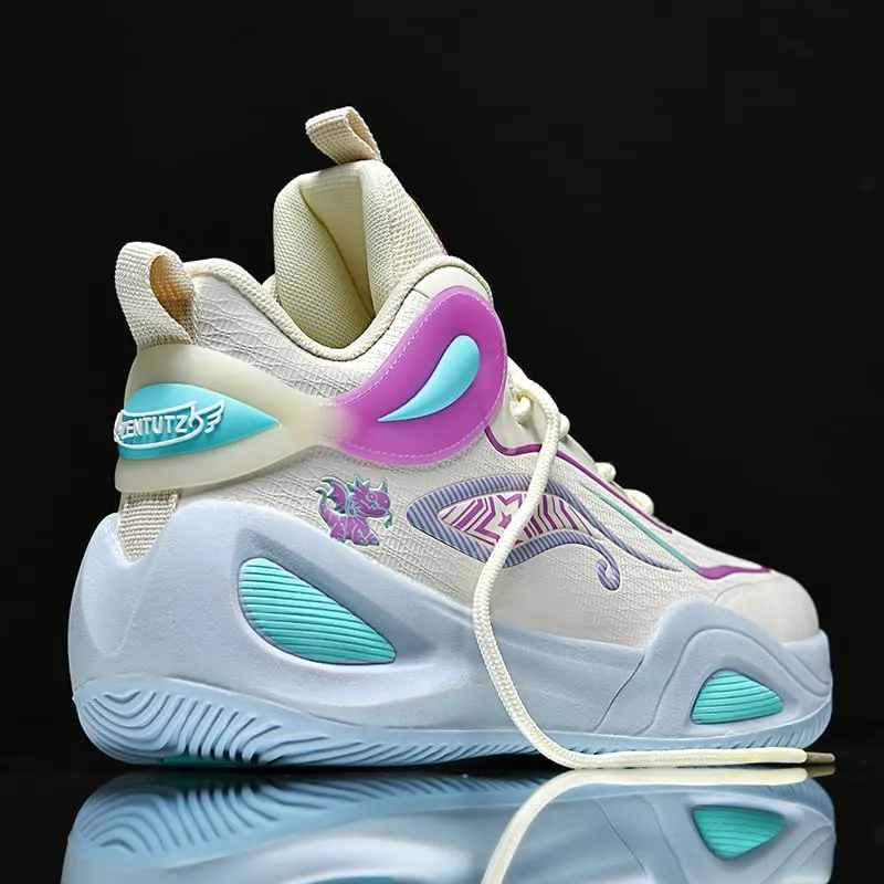 Women Men Basketball Shoes Breathable Non Slip Outdoor Sport Shoes Fashion Athletic Running Tennis Shoes