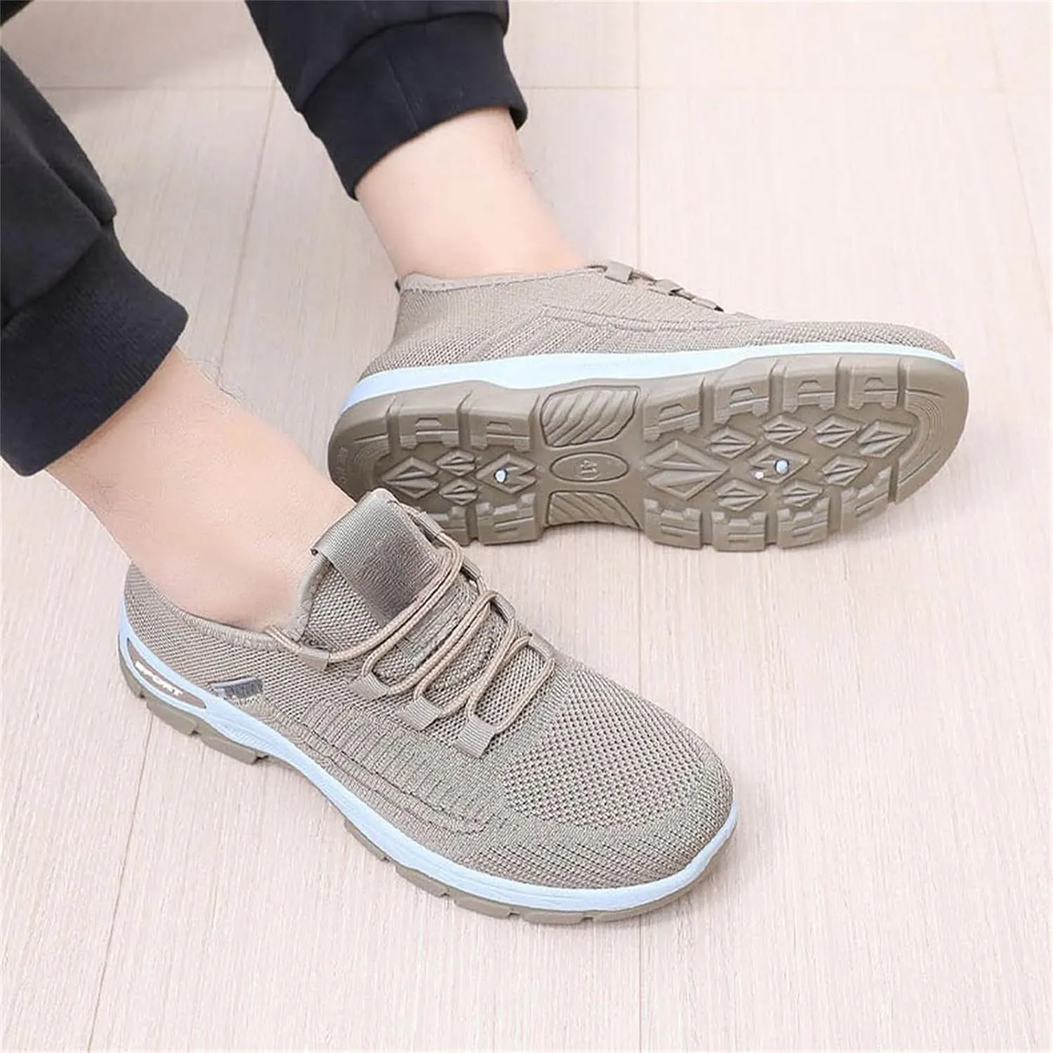 Women Walking Shoes Gym Workout Athletic Slip On Shoes Lightweight Casual Shoe Comfortable Breathable Running Sneakers Orthopedic Bowling Sneaker