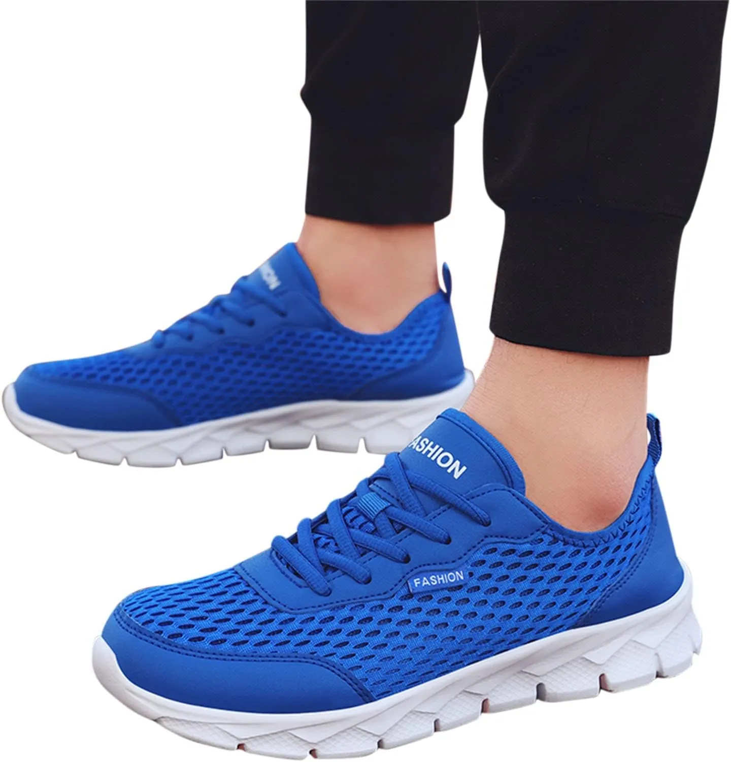 Womens Fashion Walking Running Shoes Breathable Mesh Running Shoes for Men Wide Black Casual Shoes Platform Sneakers Red Tennis Shoe Cross Trainer Shoe