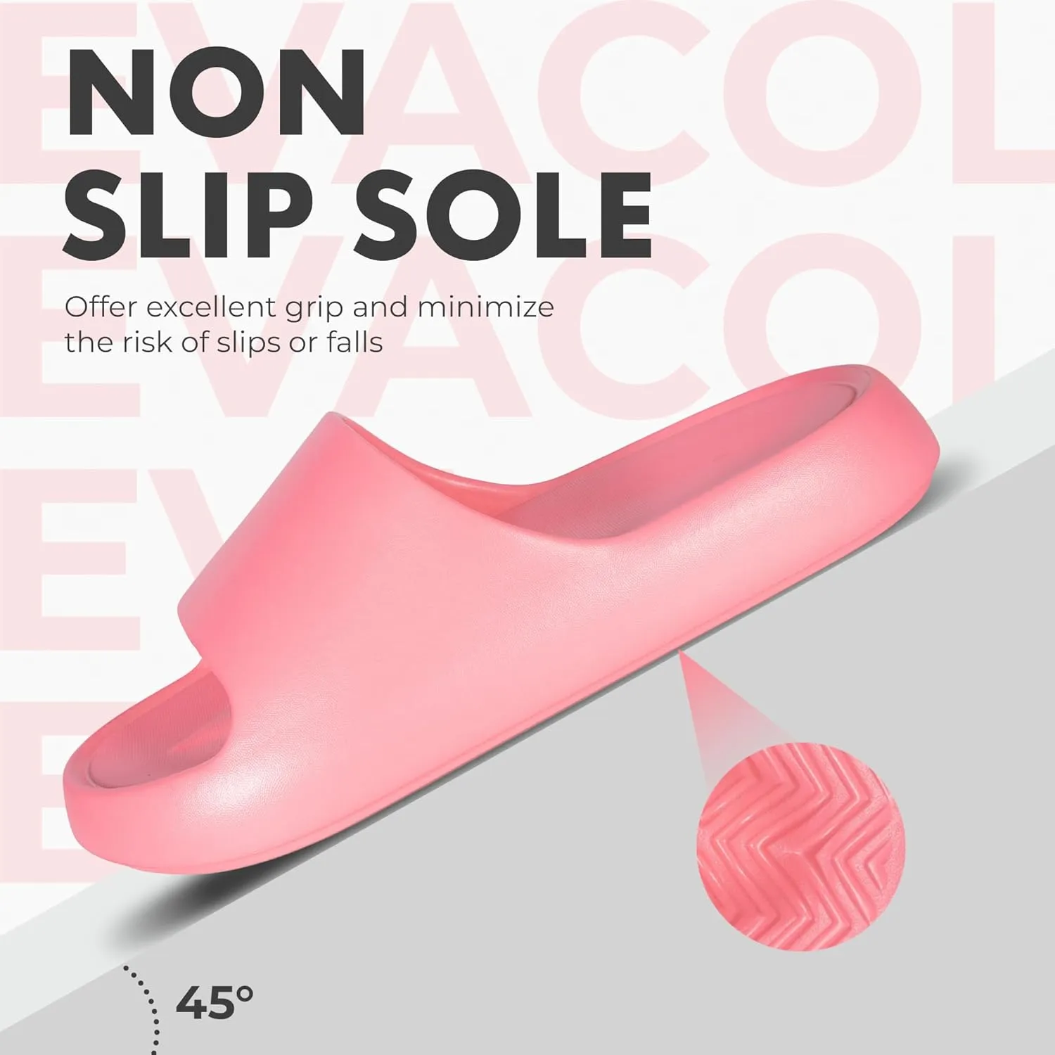 Womens Pillow Slippers - Ultra-Soft Shower Shoes, Anti-Slip Bathroom Sandals, Quick-Drying Easy to Clean Slides for Indoor & Outdoor Use, Bathroom, Bedroom, or Pool.