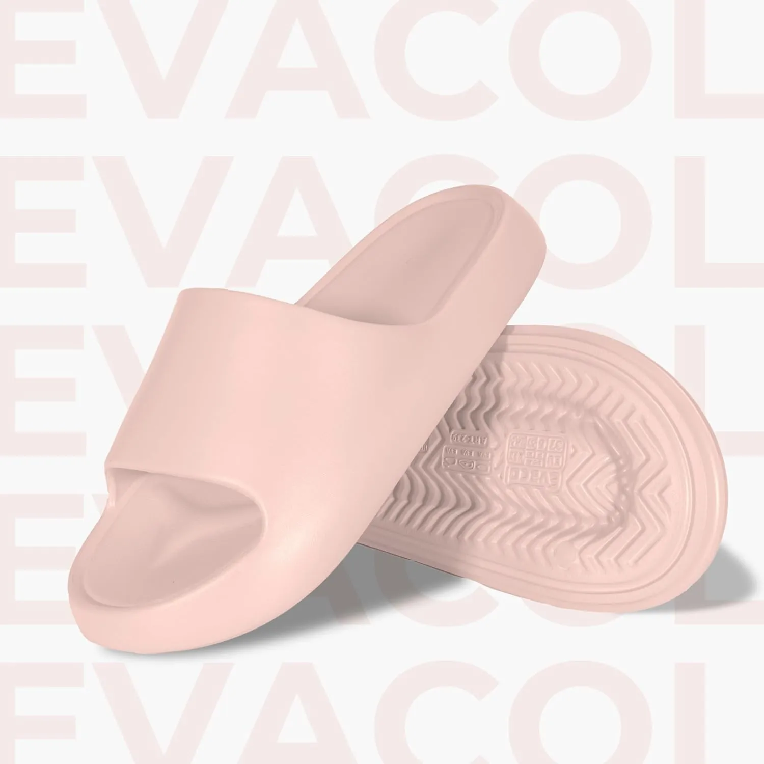 Womens Pillow Slippers - Ultra-Soft Shower Shoes, Anti-Slip Bathroom Sandals, Quick-Drying Easy to Clean Slides for Indoor & Outdoor Use, Bathroom, Bedroom, or Pool.