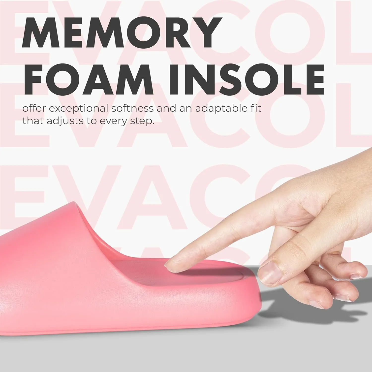 Womens Pillow Slippers - Ultra-Soft Shower Shoes, Anti-Slip Bathroom Sandals, Quick-Drying Easy to Clean Slides for Indoor & Outdoor Use, Bathroom, Bedroom, or Pool.