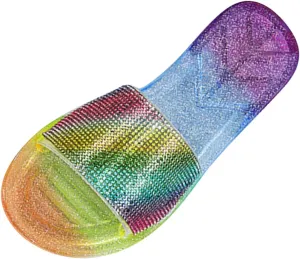 Women's Soft Flat Soled Sandal Non Slip Quick Drying Shower Slides Slim Sandals Women's Fashion Slippers
