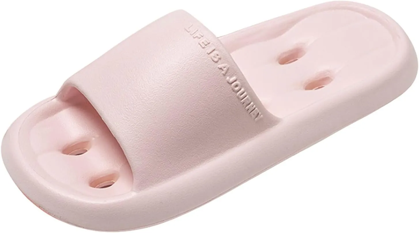 Women's Summer Beach Slides Sandals Non Slip Quick Drying Shower Slides Slim Sandals Women's Pillow Slippers
