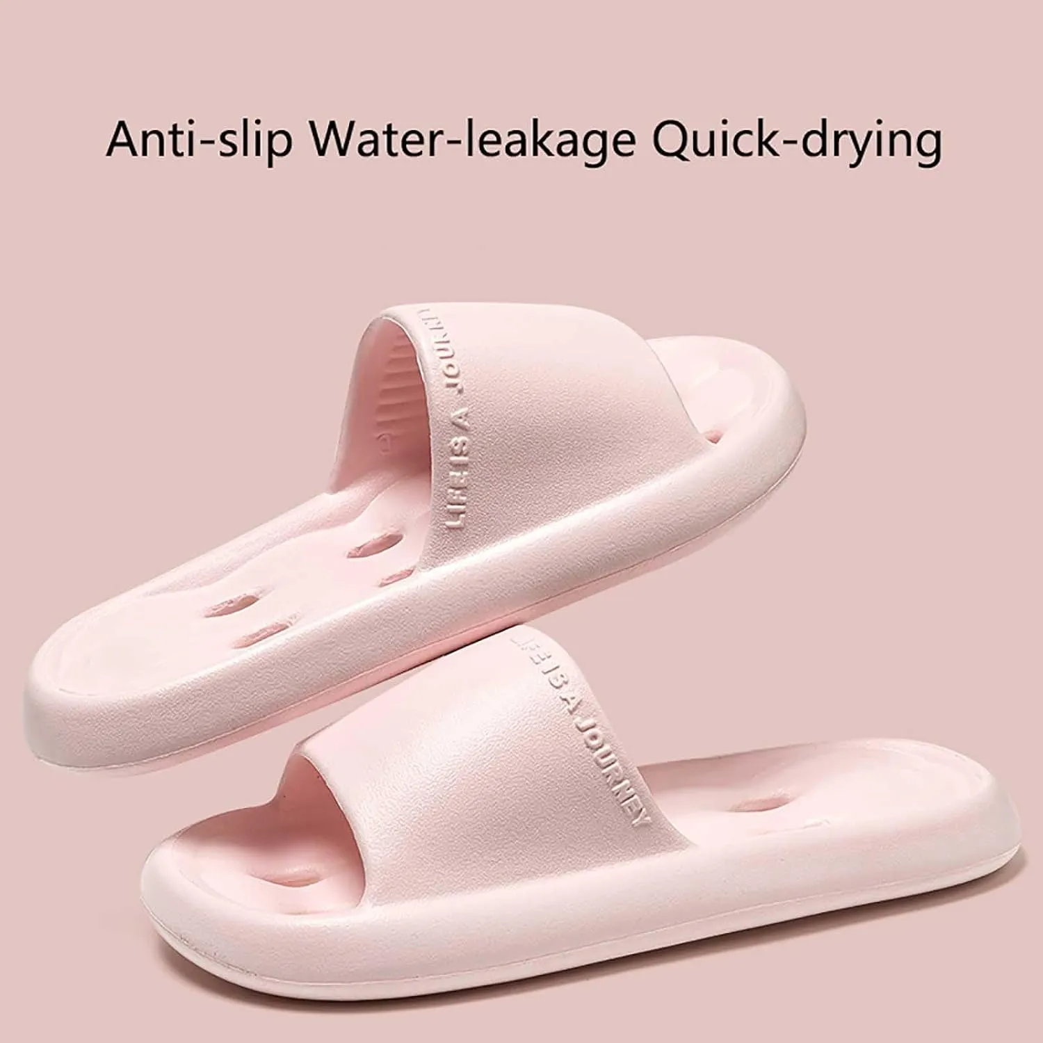 Women's Summer Beach Slides Sandals Non Slip Quick Drying Shower Slides Slim Sandals Women's Pillow Slippers