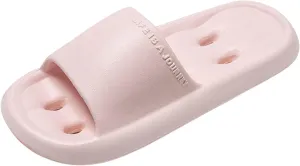 Women's Summer Beach Slides Sandals Non Slip Quick Drying Shower Slides Slim Sandals Women's Pillow Slippers
