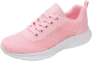 Women's Walking Shoes Mesh Breathable Lightweight Fashion Mens Running Shoes Sports Men's Shoes Casual Waterproof Sneakers Black Tennis Shoe Cross Trainer Shoe