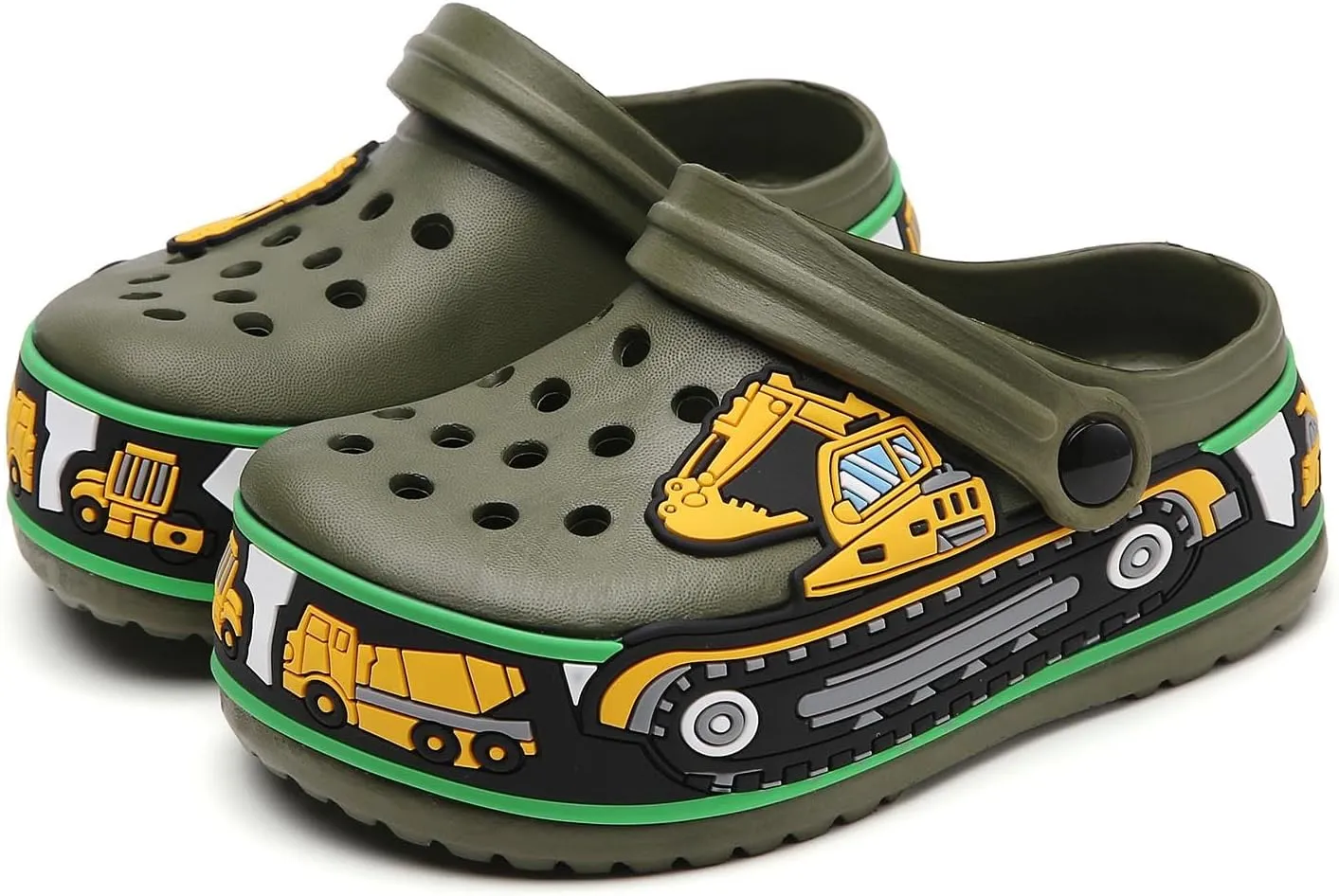 YUKTOPA Girls Boys Clogs Shoes Cartoon Slides Sandals Little Kid's Slip-on Garden Shoes Lightweight Beach Pool Shower Slippers